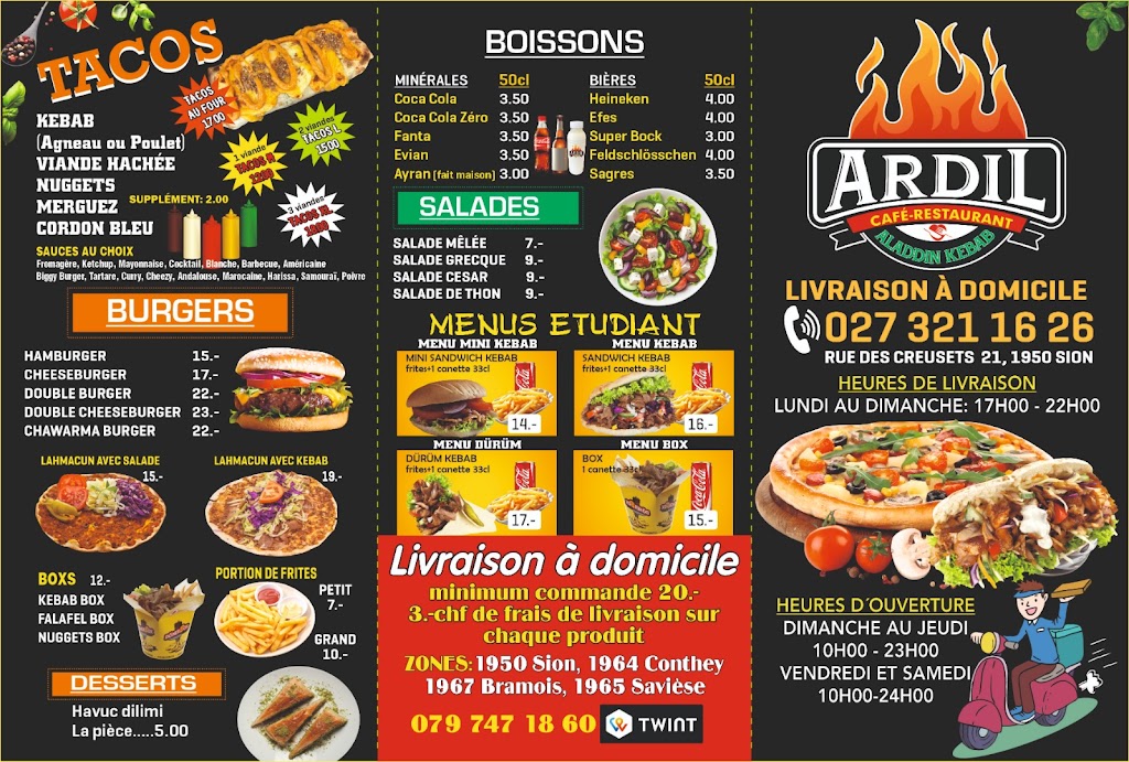 Chez Aladdin Sion Kebab & Chawarma