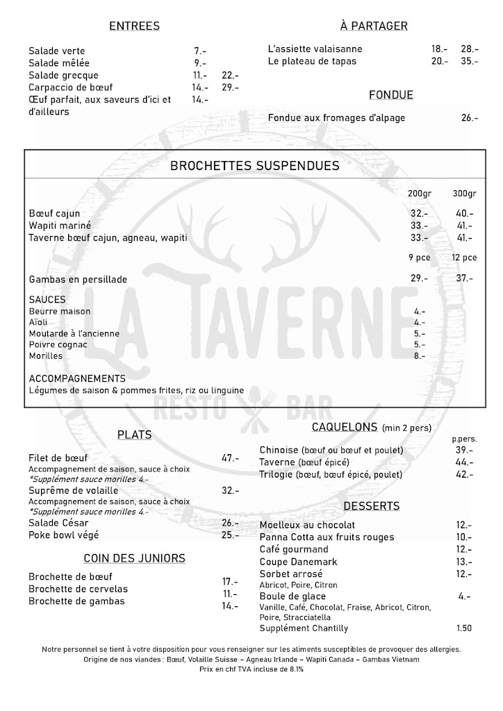 La Taverne Sion